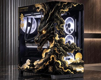 Corsair Frame 4500X Case Glass Panel Decal | PC Case Wrap | Gamer Setup Accessories | | Panoramic Curved Glass Wrap | Gaming Rig Setup Mod