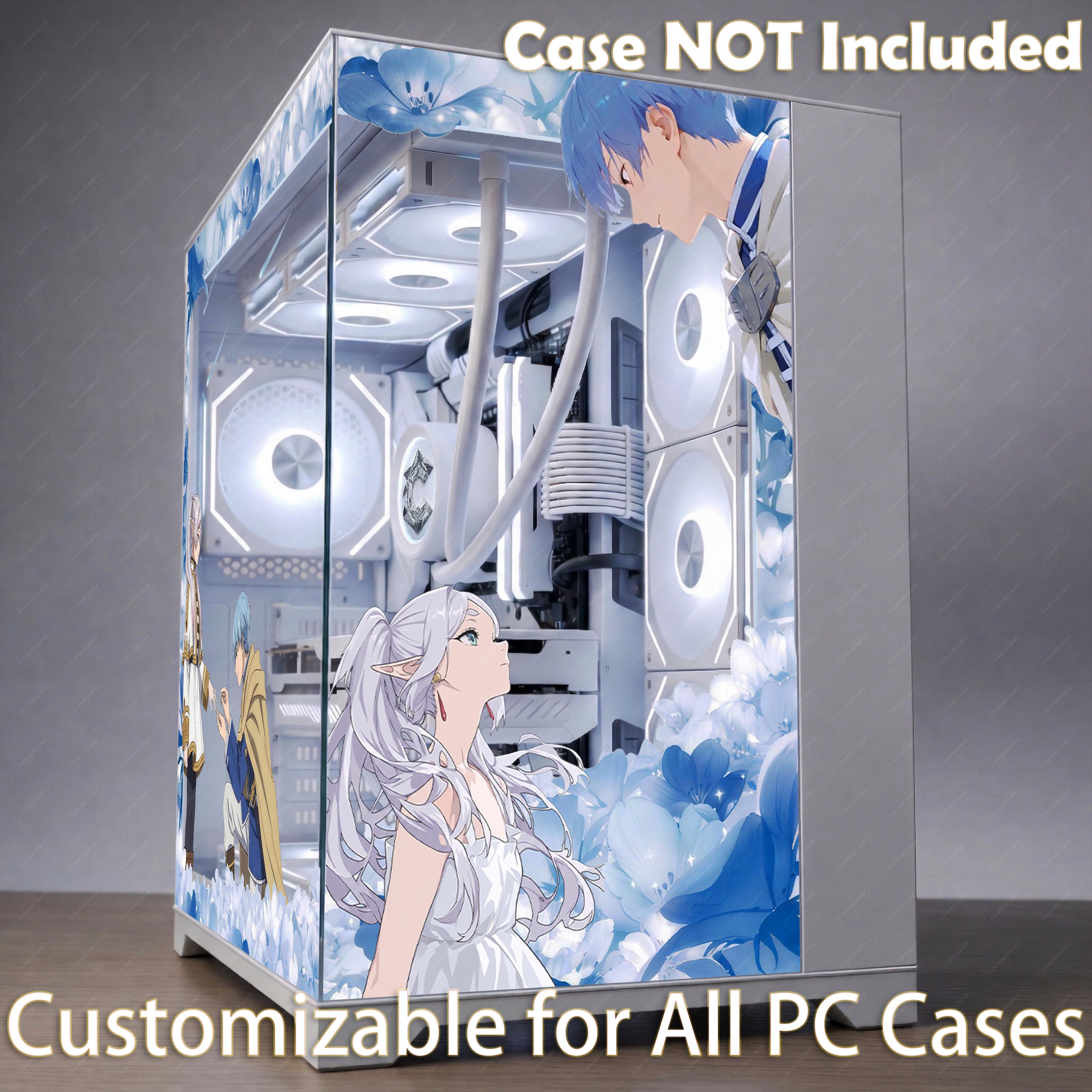 Romantic Fantasy Anime PC Case Wrap | Elven Mage & Hero Computer Decal ...