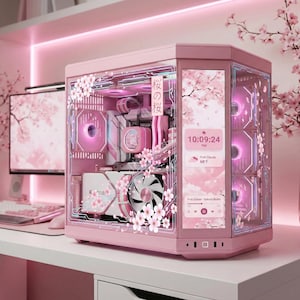 Custom HYTE Y70 & Y70 Touch Glass Panel Skin | Static Cling PC Case Decal | Reusable Tempered Glass Wrap | No Residue PC Mod