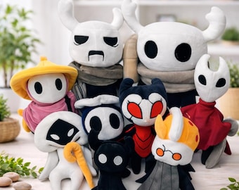 Hollow Knight Plush Doll Set – 9 Character Stuffed Toys Collection
