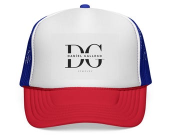 Daniel Gallego DG Logo Trucker Cap | Embroidered Patch Logo trucker cap