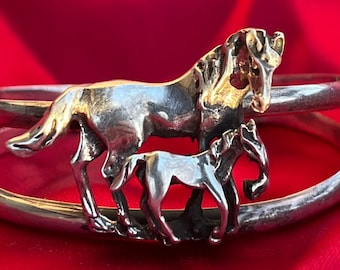 925 Horse & Colt Cuff Bracelet