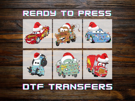 Cars Christmas DTF Transfers, Matching Xmas Party DTFs, Holiday Trip Family Ready to Press Transfers, Holiday Gifts