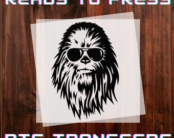 Chewbacca Star Wars  Ready to Press DTF Transfer, Iron-on