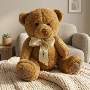 Teddy Bear 18cm Gift for Girlfriend, I Love You Plush Bear, Romantic Gift for Her, Valentines Day Stuffed Animal, Cute Bear