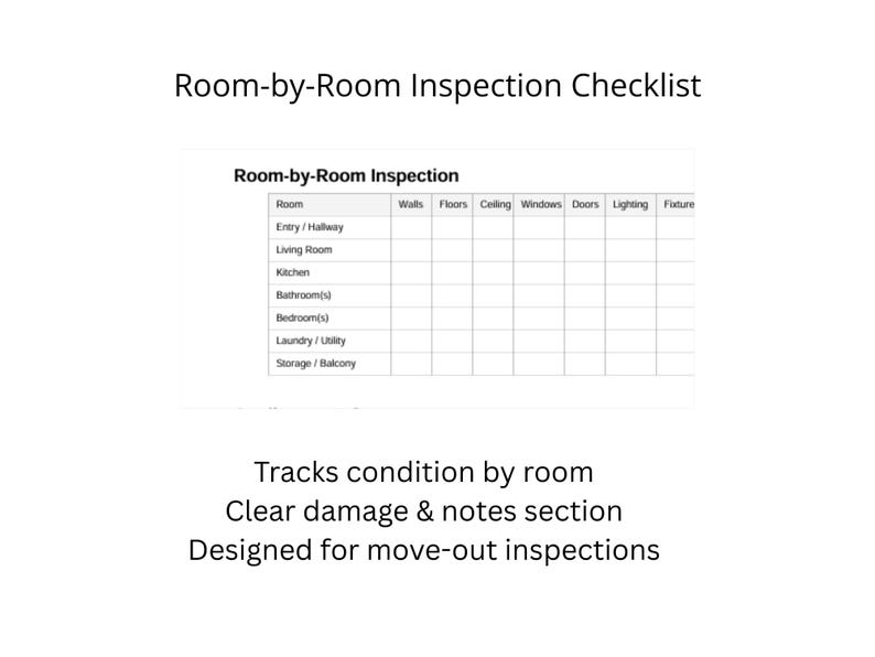 Rental Routine Inspection Checklist | Printable Landlord Property ...