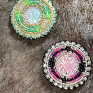 Beaded Popsockets Pink and Green