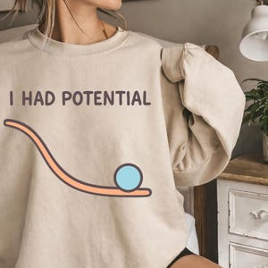 Frase engraçada "Eu tinha potencial" PNG SVG (Download digital)