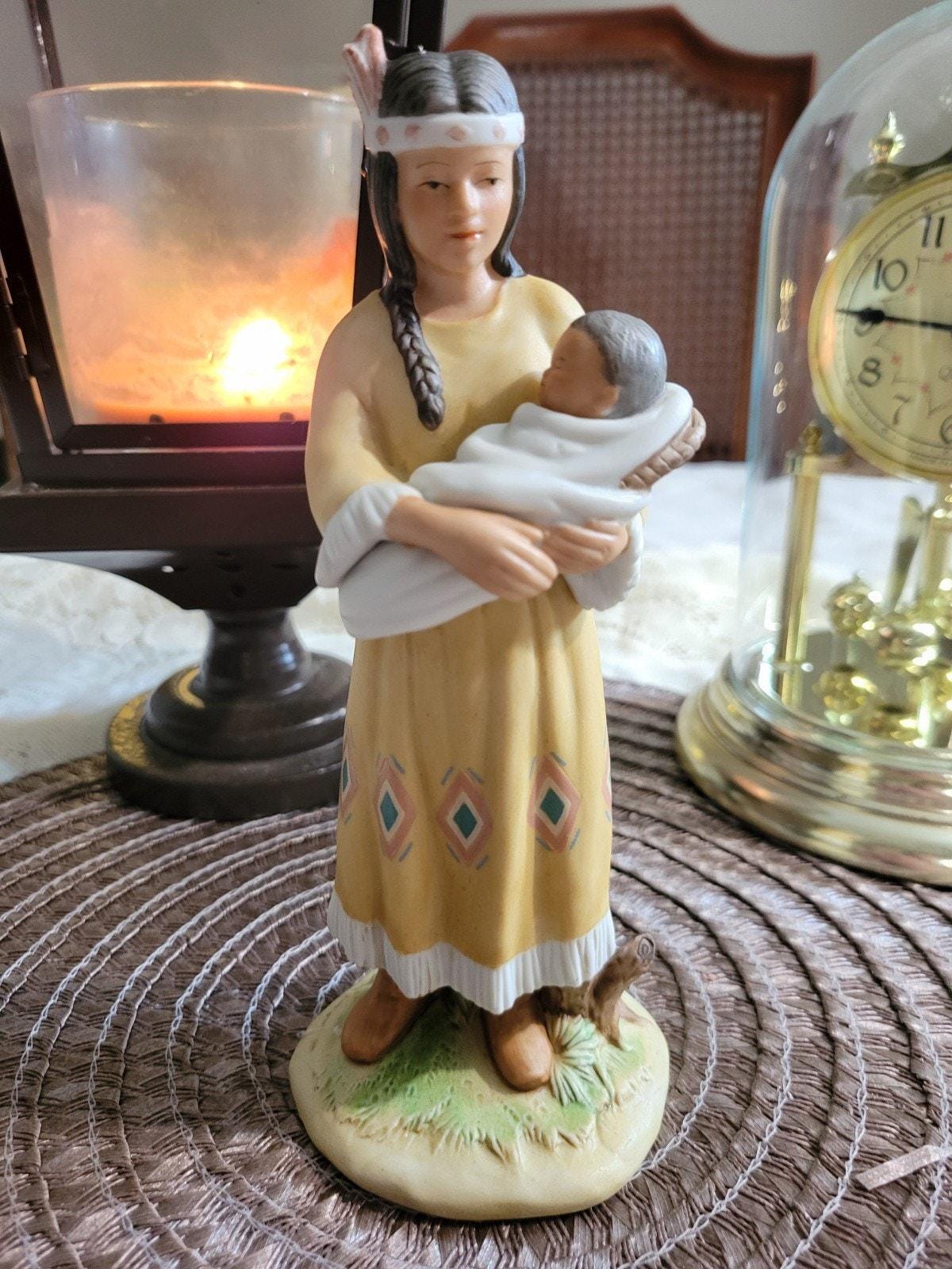 Native American Woman Statue - Etsy