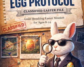 Escape Room-spel Pasen | Code-doorbrekende missie voor kinderen van 8-14 jaar (digitale download)