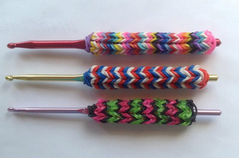 THREE 3 crochet hook/loom tool cushion grips Etsy