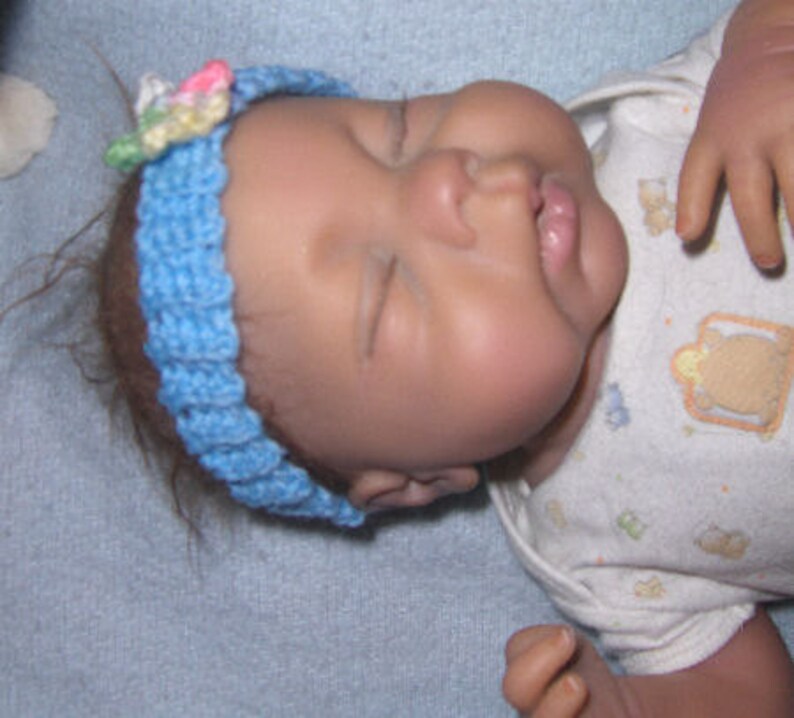 Newborn Baby Headband and flowers PDF file image 2