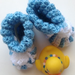 Pattern for Adorable Crocheted Baby Booties (PDF pattern)