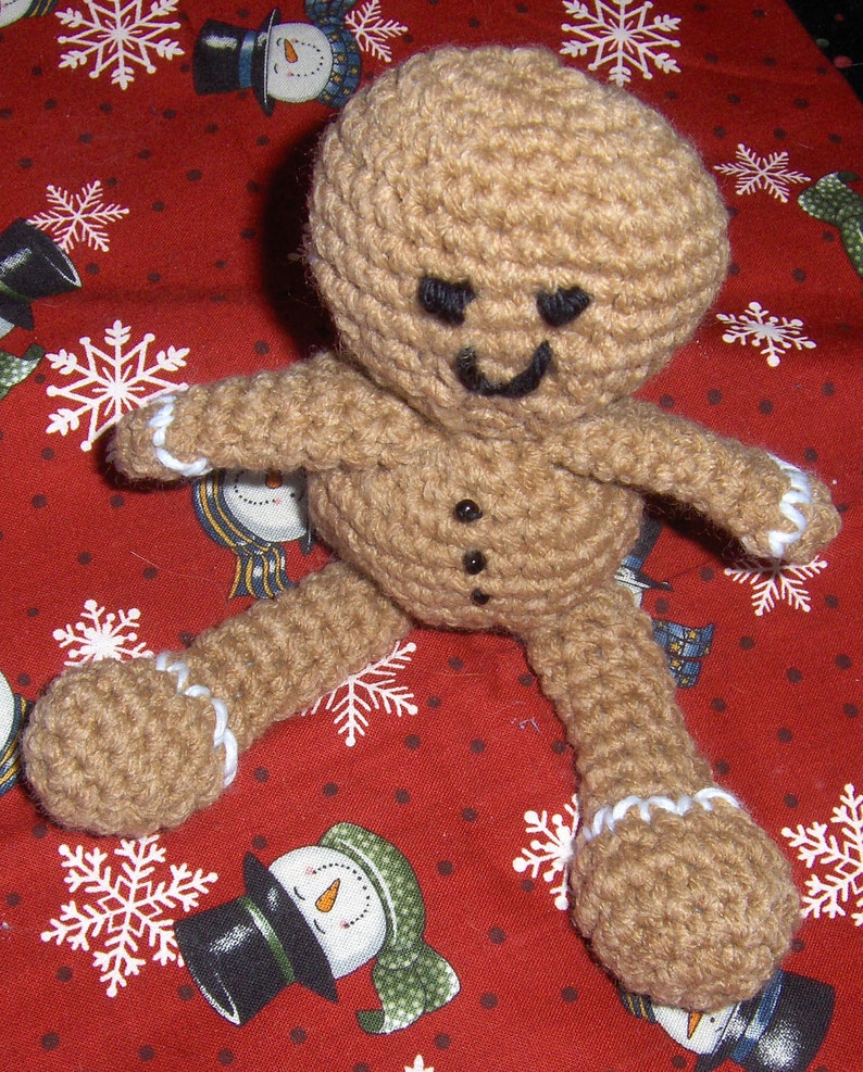 Amigurumi Gingerbread Boy Crochet PATTERN PDF | Etsy