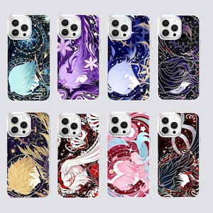 Honkai Star Rail-inspirerat iPhone-skal | Aurora Gold Anime-telefonskal