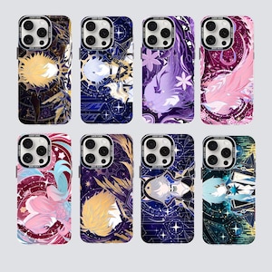 Honkai Star Rail-inspirerat iPhone-skal | Aurora Gold Anime-telefonskal