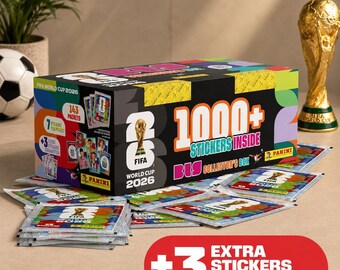 FIFA WORLD CUP 2026™ Official Sticker Collection,Big Collector's Box, 1000+ Stickers, 143 Packs, Card Collection Gift for Football Fans