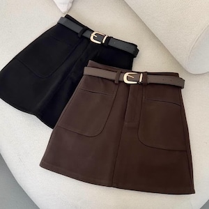 Frühlings Skort für Frauen - Mini Rock Shorts, Frühling maßgeschneiderte Skort, schickes feminines Outfit, trendiger Mini Skort