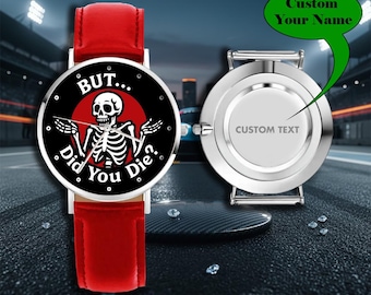 Luxury Wrist Watch – Funny Skeleton Inspired – Gift for Him