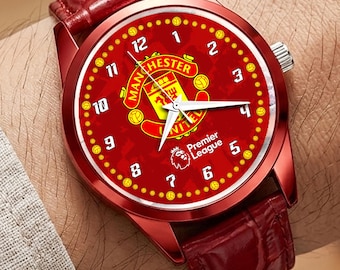 Luxury Football fans Wrist Watch – Red Devil Logo Inspired  – Gift for Men