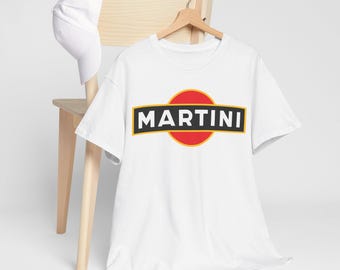Funny T-Shirt | Unisex Heavy Cotton Tee, Martini Logo Tee