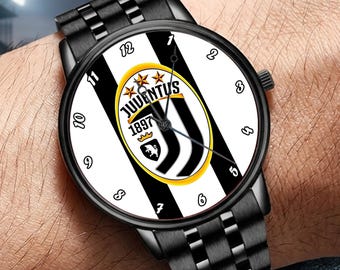 Luxury Football Fans Wrist Watch – Juve Logo Inspired  – Gift for Men