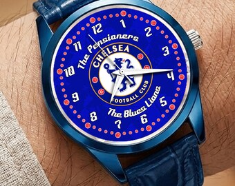 Luxury Football Fans Wrist Watch – Blue Devil Logo Inspired  – Gift for Men