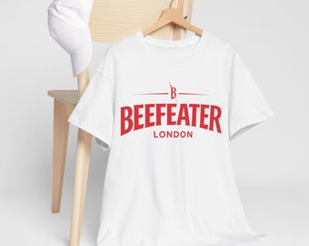 Funny T-Shirt | London Gin Distillery Graphic Tee, beefeater logo