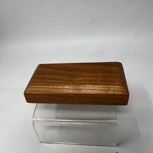 2x4 Chamfered Edge Wood Paint Panel Display Base -Reclaimed Cherry- Reclaimed Pine  2x4 inch x  3/4 inch Thick, rough satin finish