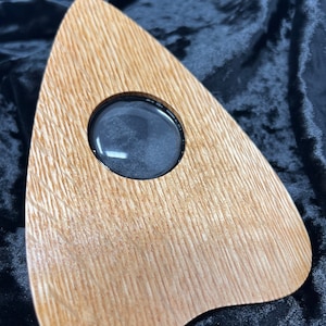 Finished Quarter Sawn Oak Ouija Planchette with Glass Eye