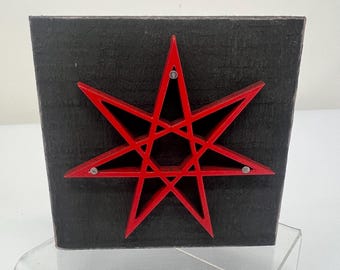 Altar Wall Elven Star Heptagram 3.25x3.25 in