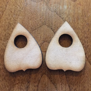 10 Pack Craft VER2  Blank Wood Ouija Board Planchette