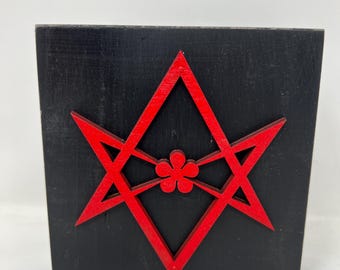 Altar Wall Thelema Hexagram 4.5x4.5 in