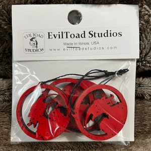 Krampus mini ornaments  4 pcs CRAFT packs creepy craft packs laser cut 1/4 in baltic birch plywood