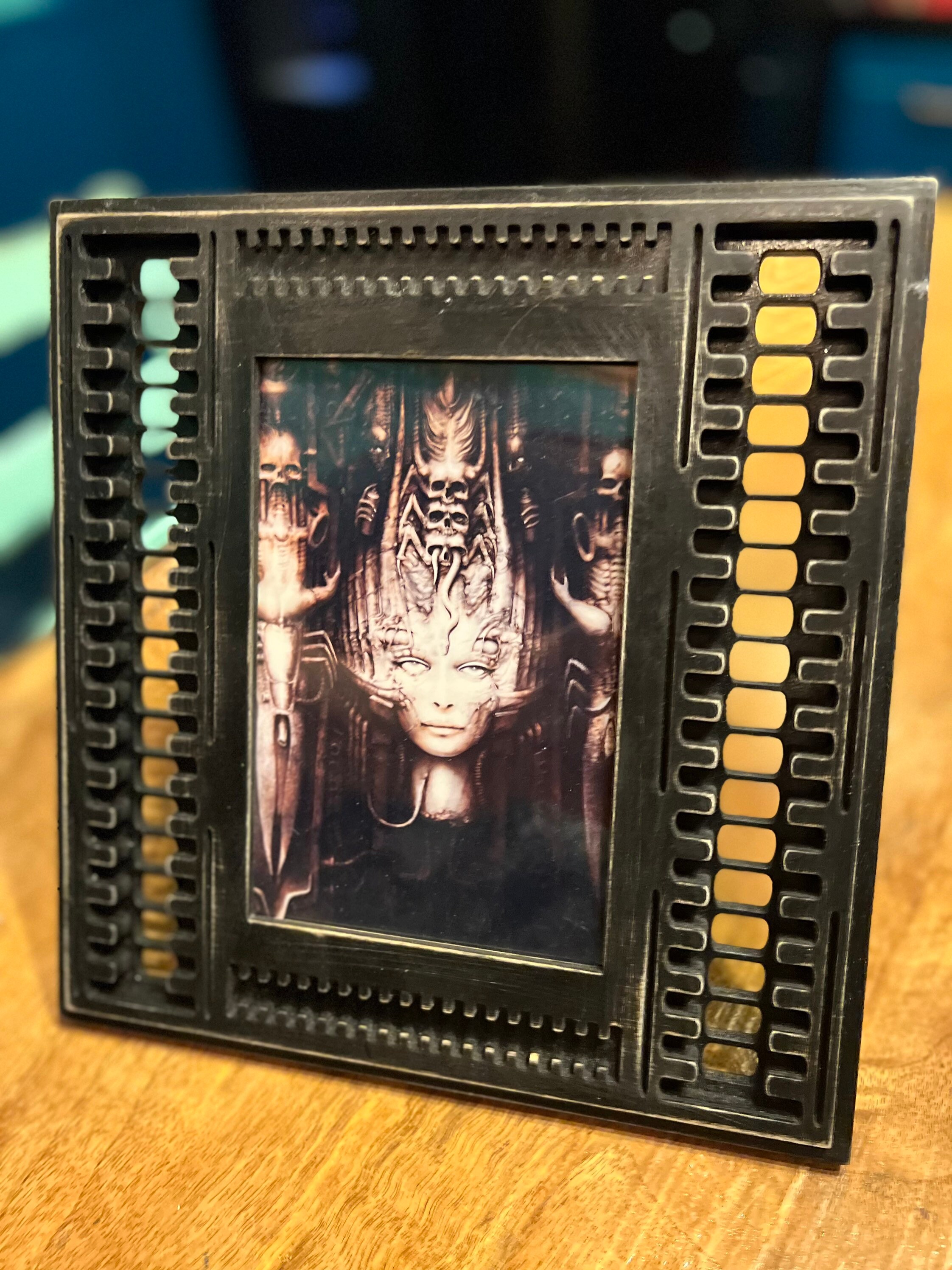 HR Giger Biomechanics Inspired 4x6 Picture Frame, PRE ORDER