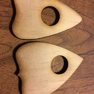 10 Pack MINI Wood Ouija Board Planchette with Wood Feet
