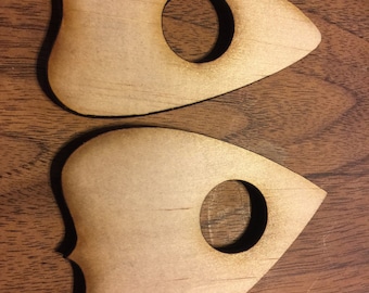 10 Pack MINI VER1 or VER2  Blank Wood Ouija Board Planchette