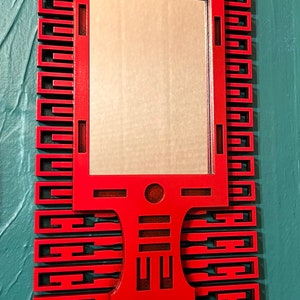 HR Giger Biomechanics Inspired Framed mirror , Limited edition Red