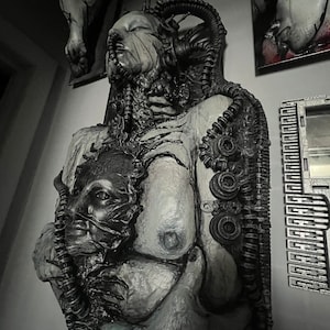 Biomechanical Dimensional sculpture by Tomasz W Klymiuk  HR Giger xenomorph inspired