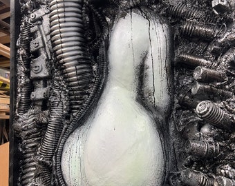 Currently untitled - biomechanical Dimensional sculpture by