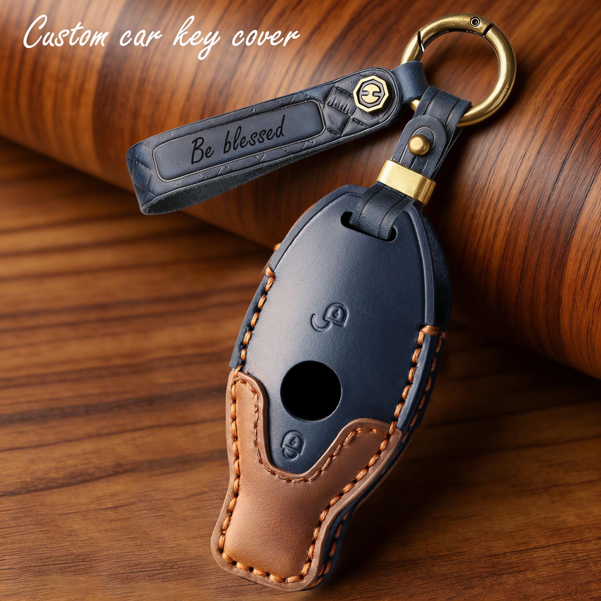 Leather Key Fob Cover For Mercedes 2/3/4 Button Smart Keys – Protective Case TL70