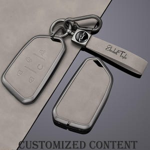 personalized content Key case fit for Cadillac  2020 Onwards Remote Control Smart Metal  CT5 CT6 XTS XT4 XT5 ATS