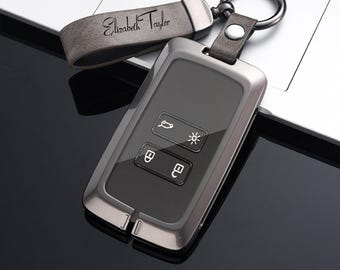 Funda exclusiva para llave con diseño artístico, compatible con Renault Megane IV Talisman Espace V, tarjeta inteligente de 4 botones.