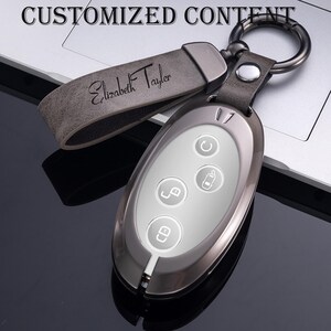 Exclusive Art Letter Key Case Fits Key Fob Cover for BYD Tang Dm Qin Plus Han EV Dolphin Song Pro MAX Yuan