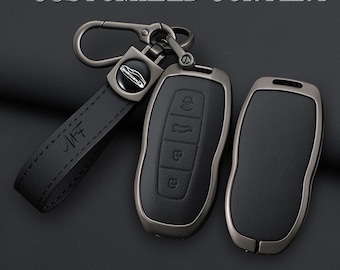 Contenido personalizado Funda para llave compatible con Ford Territory Escape Edge Mondeo, funda para llave inteligente de 4 botones, resistente a los arañazos
