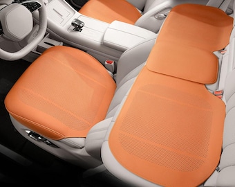 Personalized Universal PU Leather Seat Cushion, Anti-Slip, Easy Clean & All-Season Comfort
