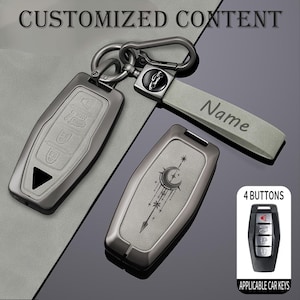 Fundas de cuero personalizadas para llaves de los modelos Mitsubishi Outlander 2018-2025. Aptas para versiones de gasolina e híbridas enchufables.