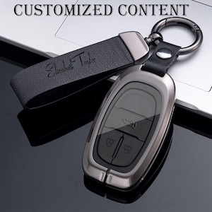 Funda exclusiva para llave con diseño artístico, compatible con llaveros MAXUS G50 D60 T70 T90 2019-2023, con 3/4 botones. Protector de llave inteligente.