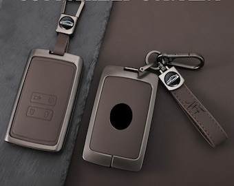 personalized content Key case fit for Renault Koleos Megane Dacia Duster | 4 Buttons Card Smart Key Case