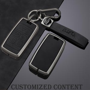 personalized content Key case fit for Land Rover Discovery 5 Range Sport Evoque Velar LR2 LR4 for Jaguar XE XJ F-Type